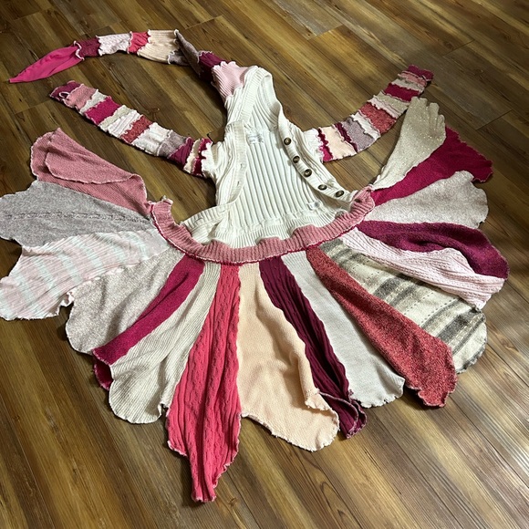 Upcycled Handmade Sweater Coat - Picture 8 of 15